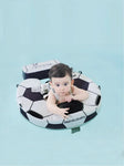 Non-Inflatable Floats Toys Newest Baby Float with Sun Canopy Safety Swim Tranier Solid Toddler Pool float for Age 3-24 Months