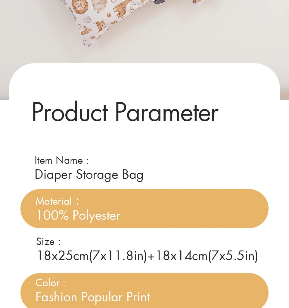 Elinfant 3PCS Travel Wash Cosmetic Bag Waterproof Diaper Bag Portable Storage Bag