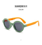 Children's glasses, foldable sunglasses, little girls' UV protection cartoon sunglasses, boys' and girls' babies' fashionable