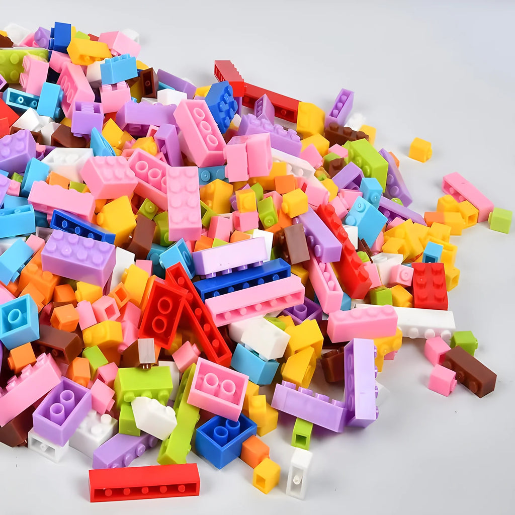 1000 DIY creative building blocks bulk set Urban Classic building blocks Assembled birthday gift children's educational toys