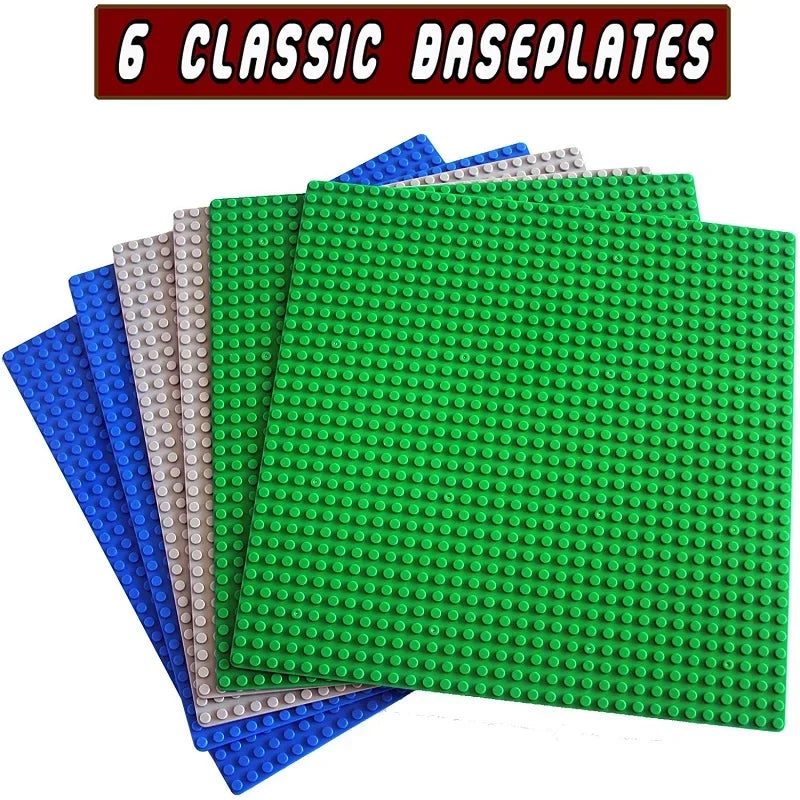 16*32 Dots Classic Base Plates Blocks DIY Small Size City Road Bricks Baseplates Construction Building Toys For Kids Toy Gifts