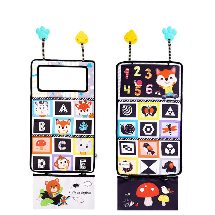 Baby Floor Mirror Sensory Toys Tummy Time for Babies Montessori Development Crawl High Contrast Activity Sensory Toy 0-24 Months