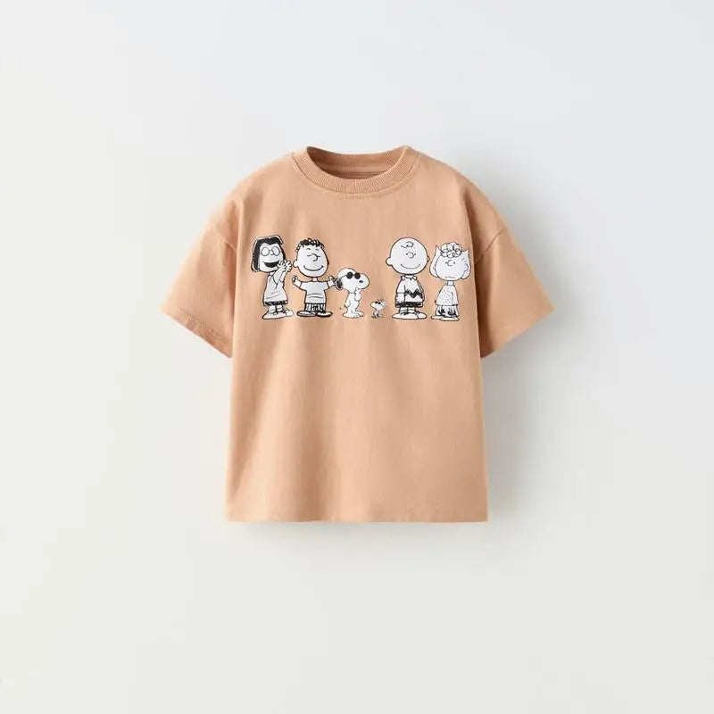 Fashion Brand Design Children T-shirt Summer Clothing Cartoon Short-sleeved Top Kids Boys Clothes Crewneck Pullover T Shirts
