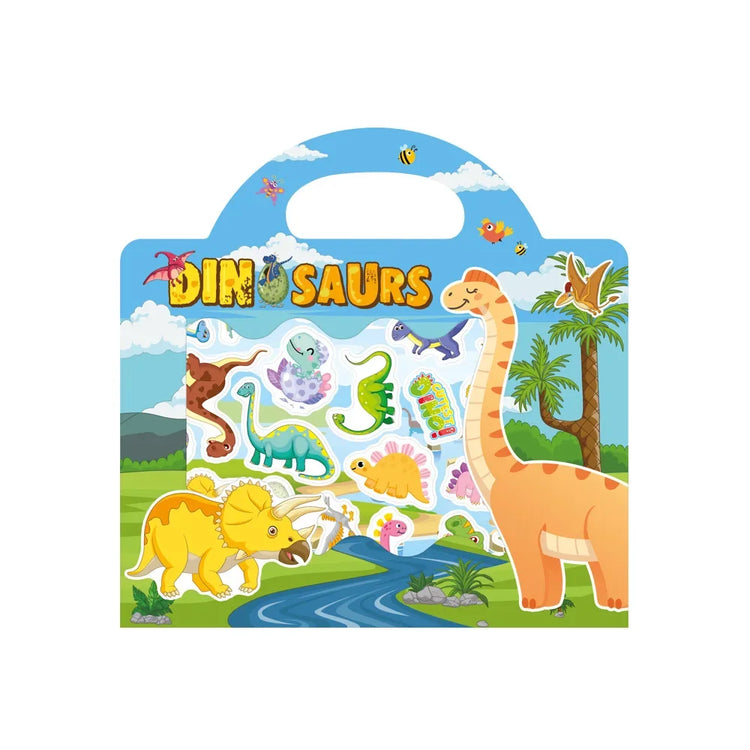 Kids Reusable Sticker Book Multiple Scenarios Cartoon DIY Puzzle Educational Cognition Learning Toys for Child Age 2-4 Gift 2025