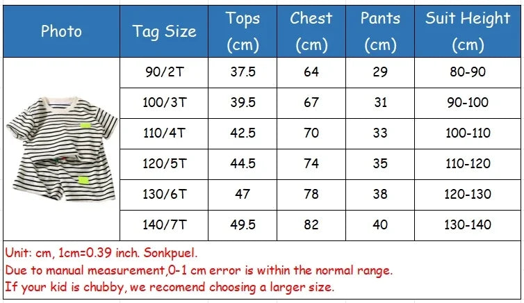 Summer Baby Boy Girls Clothes Set Children Stripe Tshirts and Shorts 2 Pieces Suit Kid Top Bottom Outfits Casual Tracksuits