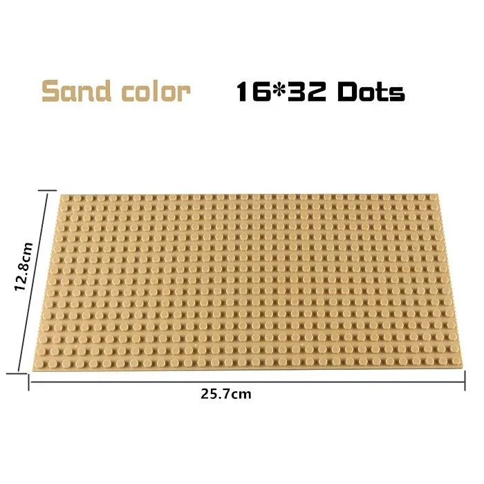 16*32 Dots Classic Base Plates Blocks DIY Small Size City Road Bricks Baseplates Construction Building Toys For Kids Toy Gifts