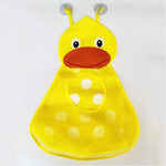 Baby Bathroom Mesh Bag Cartoon Animal Shapes Cloth Sand Toys Storage Net Bag Sucker Organizer for Children Bath Toys Kid Basket